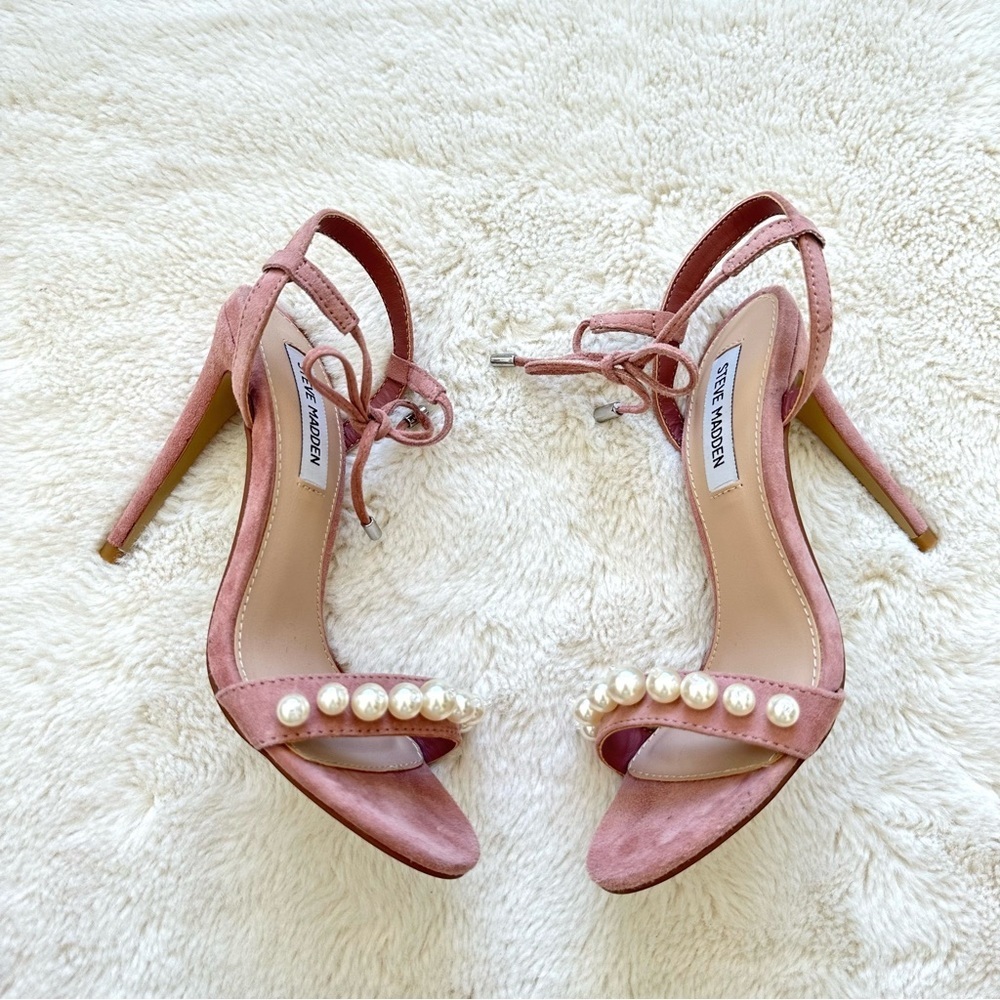 Steve Madden high heels sandals with pearls size 7 NEW!!!